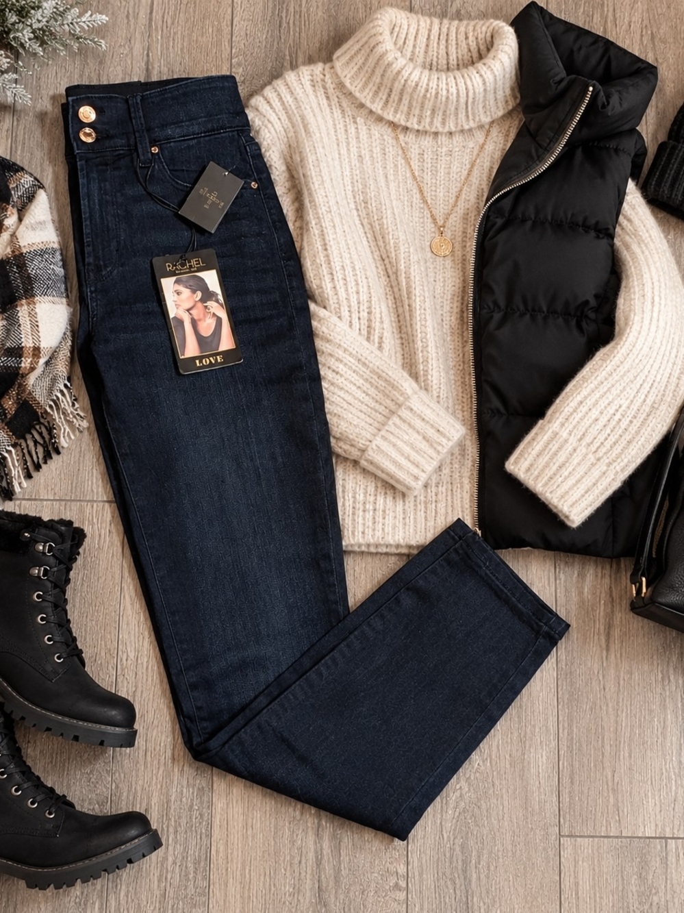 Rachel Zoe Deep Indigo High-Rise Ankle Skinny Jeans - Brand New